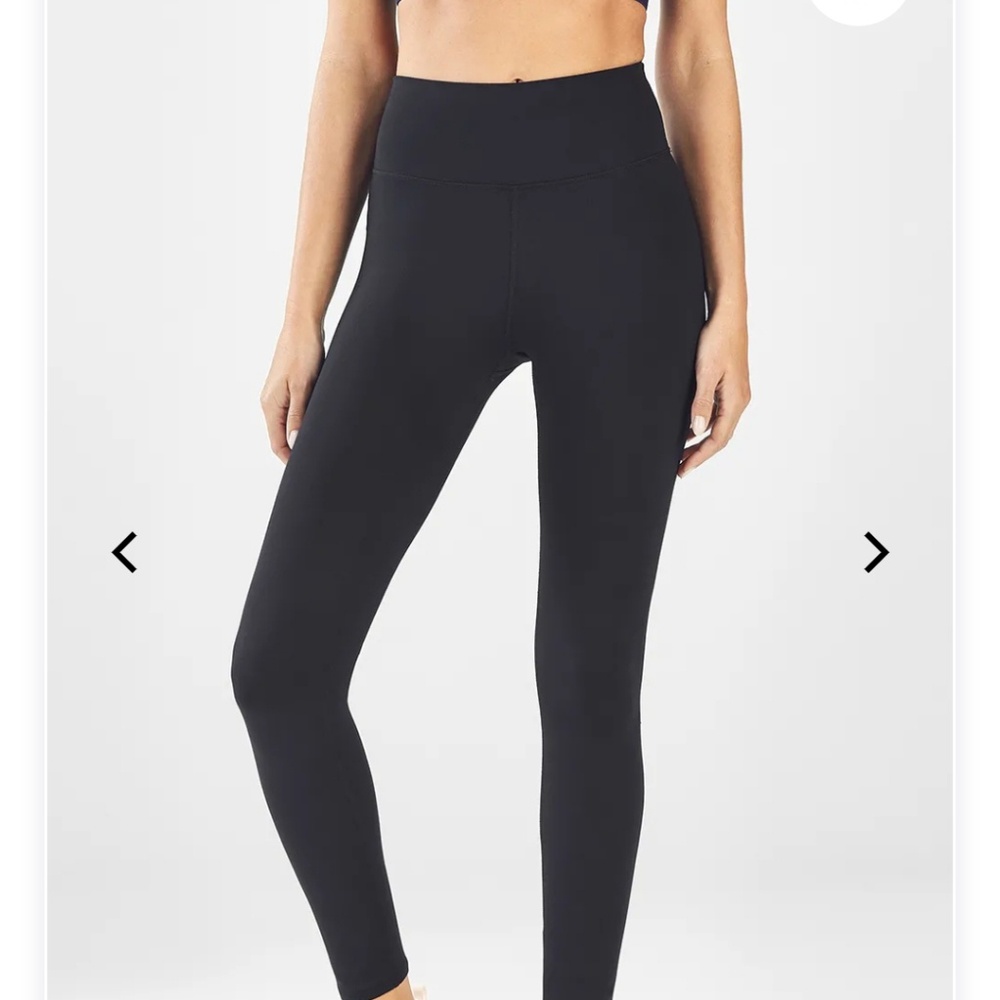 Black fabletics high waisted power hold leggings
